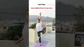 leg swings ????#yogeshwari #weightloss #fitness #cardioworkout #exercise #yoga #tranding #viral