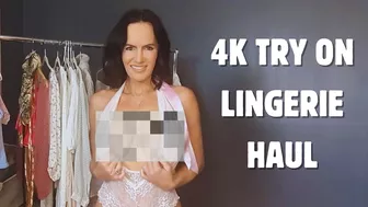 4K Transparent Lingerie Sets TRY ON HAUL | Ainsley Adams