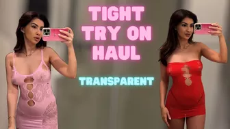 [4K] Transparent Try on Haul Lingerie | Fishnet See Through Bodysuits