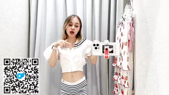 [4K] Transparent Try on Haul | No lingerie Challenge Whith Raychel