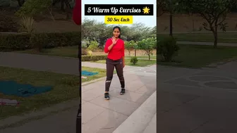 5 Warm Up Exercises ???????? #shorts #ytshorts #trending #fitness #yoga #workout #flexibility