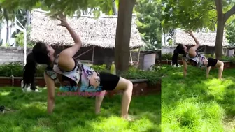 Keerthy Suresh Morning Workout at Home | Keerthy Suresh Latest Yoga Video | Keerthy Suresh Video