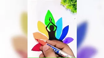 World Yoga Day Drawing Tutorial#shorts#youtubeshorts#shortsvideo