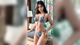 Sana's ????????Luxury Lingerie????At Luxury Resort Goa showcasing Floral Print Bra and bikini Lingerie ????#104