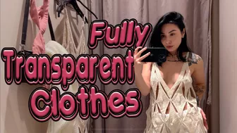 [4K] ???? Vikki's Transparent Try On Haul | Fashion Dressing Room Edition ????