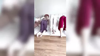 Four Girl Stretching Yoga Flow