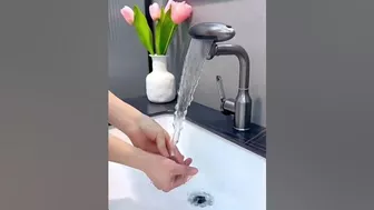 Flexible faucet for washing face and drinking water