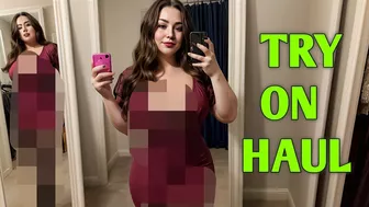 [4K] Transparent Lingerie Try-On | Mall Mirror Look | Dry Vs Wet Styles