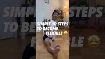 10 SIMPLE STEPS TO BECOME FLEXIBLE #split #hipmobility #sidesplit #yogadaily