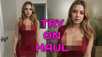 [4K] Olivia's Transparent Clothes & Lingerie Try-On | See-Through Haul | transparant lingerie