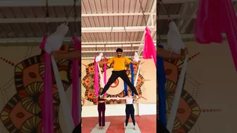 aerial yoga pose #ytshorts #viral #trending #shortsvideo #youtube #foryou #shorts