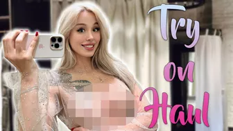 [4K] Sparkling No Bra Try On Haul | Party & Club Outfits with Milla Snake