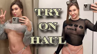 Lingerie Try on Haul | Transparent Haul, No Bra See Through Top Try On | Attractive And Sexy