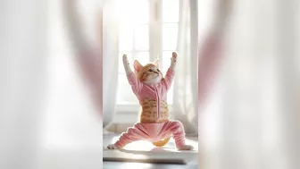 Is your cat a master of yoga? ???? #catlover #catvideos #catshorts #shorts #yoga