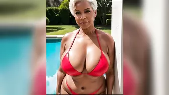 4K❤️‍????Mature Women Over 50 In Bikinis And Swimsuits❣️Natural Older Women Bikini Lookbook