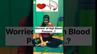 worried of Hypertension...?#yogapose #yoga #dailyyoga