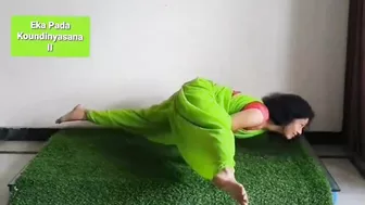 Try this challenge hot yoga morning practice how to middle splits leg stretching flexibility poses