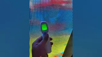 A flexible led screen that can be attached to glass