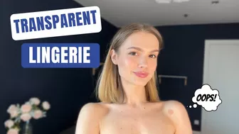 [4K] Transparent Lingerie Try-on Haul with Nicole | See Through Haul 202