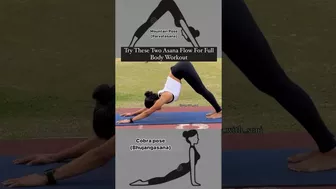 Try this Two Asana flow for full body workout!#yoga #yogapractice #youtubeshorts #shorts #weightloss