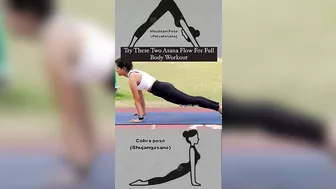 Try this Two Asana flow for full body workout!#yoga #yogapractice #youtubeshorts #shorts #weightloss