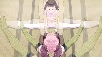 Tanjiro Learns to Do the Splits: Mitsuri's Leg-Stretching Lesson