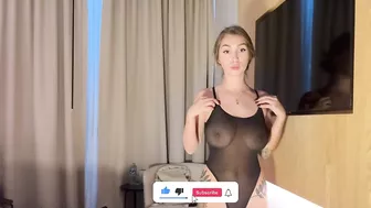 [4K] TRANSPARENT Lingerie Try on Haul with Aisu | Home Edition