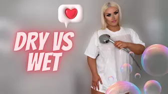 [4K] Dry Vs Wet Try-on Haul Transparent Clothes with Megan