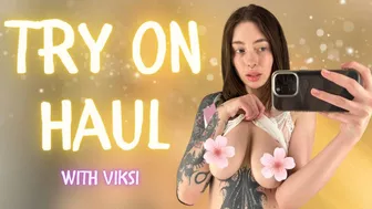 [4K] Try On Haul 2024 | Incredible Transparent Bras | With Viksi | No Bra