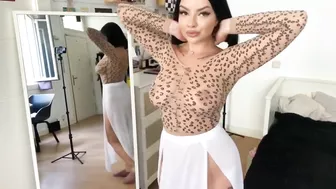 Opps I Showed Little bit more...| [4k] Try On Haul Transparent Clothes