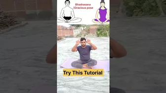 Hwo to do Bhadrasana ????#hipopening #yoga #motivation #exercise #viral #youtubeshorts