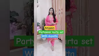 Amazon partywear kurta set / try on haul #shorts #amazon #amazonhaul