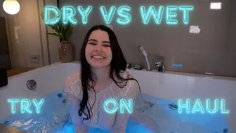 Dry vs| Wet Try On Haul | 4K| Cutie Eliza