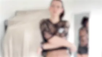 [4K] Amazing transparent Try on Haul with Luna | See Through NO BRA (2024)