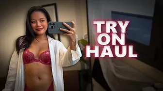 4K TRANSPARENT Lingerie TRY ON Haul with Danie Jane