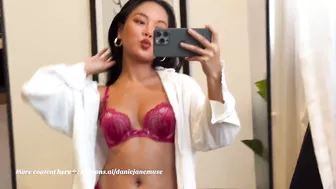 4K TRANSPARENT Lingerie TRY ON Haul with Danie Jane