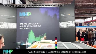 Canvas Stretching Machine FESPA 2024 Demo | MHP ST