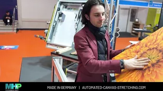 Canvas Stretching Machine FESPA 2024 Demo | MHP ST