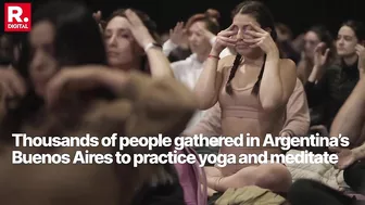 India's Soft Power: Thousands Gather In Argentina's Buenos Aires To Practice Yoga & Meditate | Watch