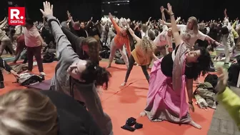 India's Soft Power: Thousands Gather In Argentina's Buenos Aires To Practice Yoga & Meditate | Watch