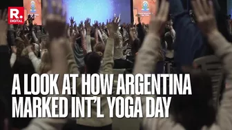 India's Soft Power: Thousands Gather In Argentina's Buenos Aires To Practice Yoga & Meditate | Watch