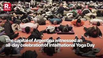 India's Soft Power: Thousands Gather In Argentina's Buenos Aires To Practice Yoga & Meditate | Watch