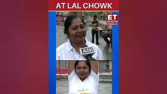 Yoga At Lal Chowk | U.P Woman Performs Yoga Asanas International Yoga Day | #shorts