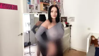 No Panties Try On haul Transparent white dress