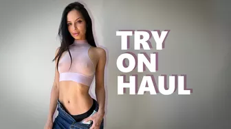 4K TRANSPARENT See-Through Tops TRY ON HAUL With Lovely Jill