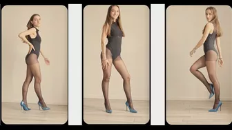 TRY ON HAUL VIDEO PORTRAIT:Pantyhose, Stockings,Tights,Heels,Leotard,Lingerie,Bodysuit (Vertical 4K)