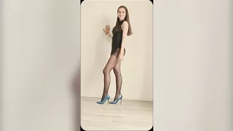 TRY ON HAUL VIDEO PORTRAIT:Pantyhose, Stockings,Tights,Heels,Leotard,Lingerie,Bodysuit (Vertical 4K)