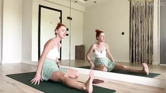 Women's Skirt Gymnastics - flexibility and stretching