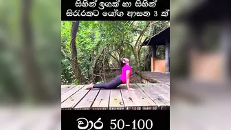 ඉක්මනින් සිරැරේ තරබාරුව අඩු කර ගන්න කැමති ඔබට #fylシ #yoga #yogawithaha