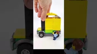 Lego car and lego man stretching #lego #animation #satisfying #viral